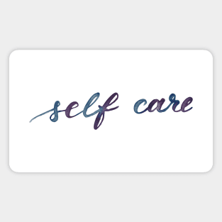 Self care - purple and indigo Magnet